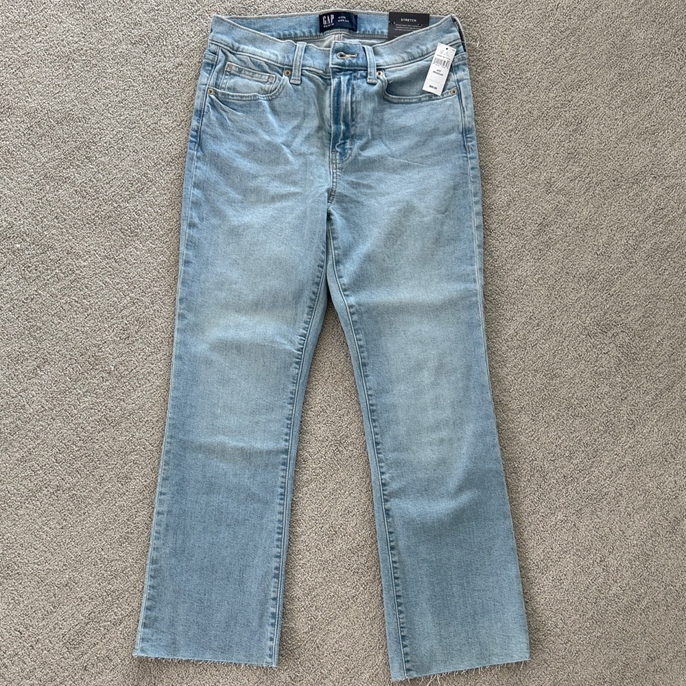 GAP Women's Kick Fit Raw Hem Light Blue Jeans